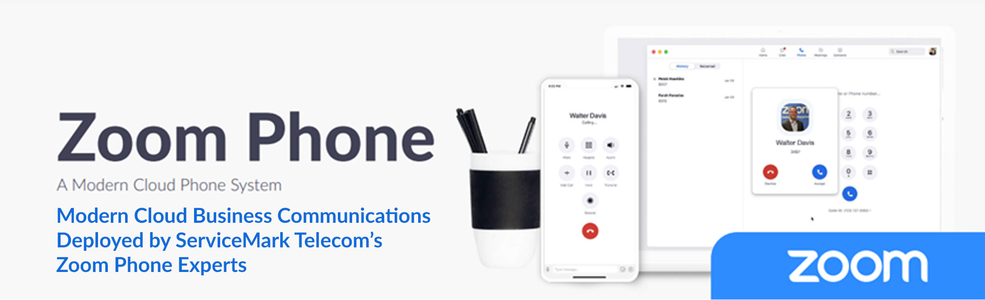 zoom phone cloud business communications deployed by servicemark telecom