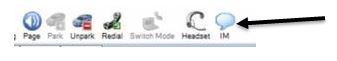 instant message icon on tool bar
